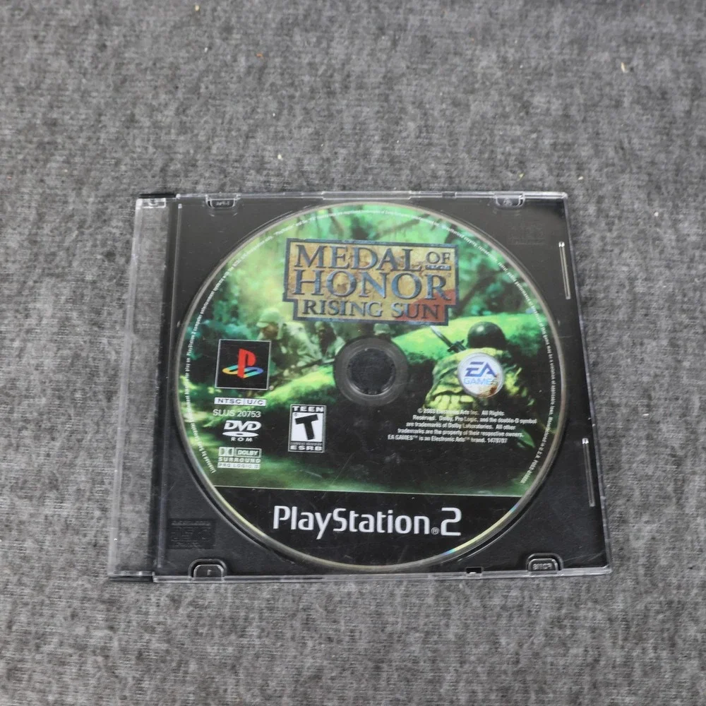 Medal Of Honor Rising Sun Sony PlayStation 2 PS2 Game Disc Only T EA NTSC 2003